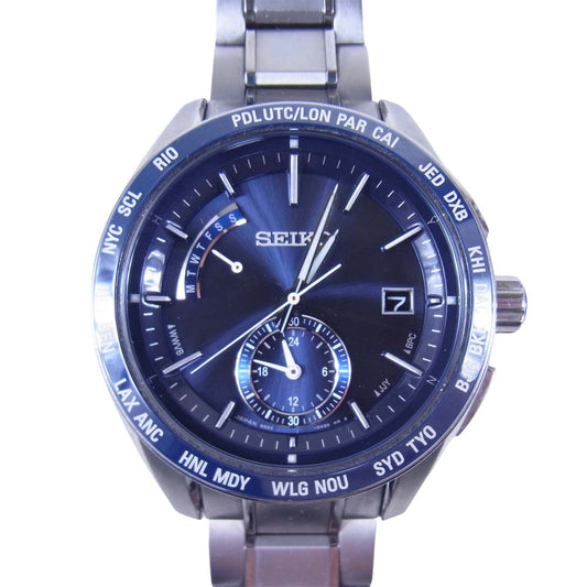SEIKO セイコー SAGA177 ブライツ 電波ソーラー 腕時計 時計 ウォッチ シルバー系【中古】