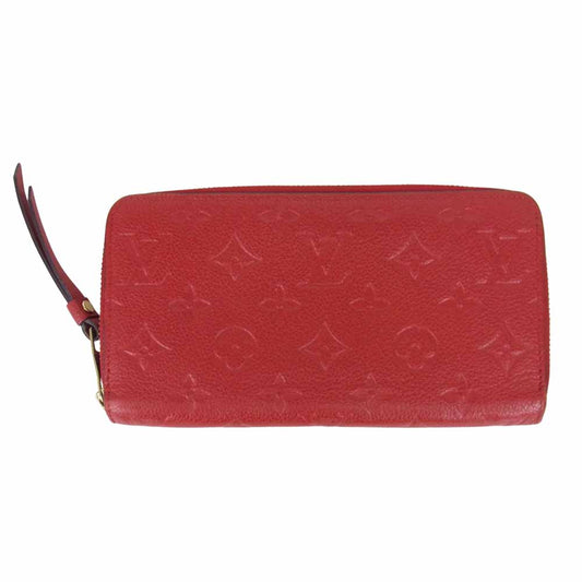 LOUIS VUITTON ルイ・ヴィトン M61865 モノグラム アンプラント ジッピー ウォレット レッド系【中古】