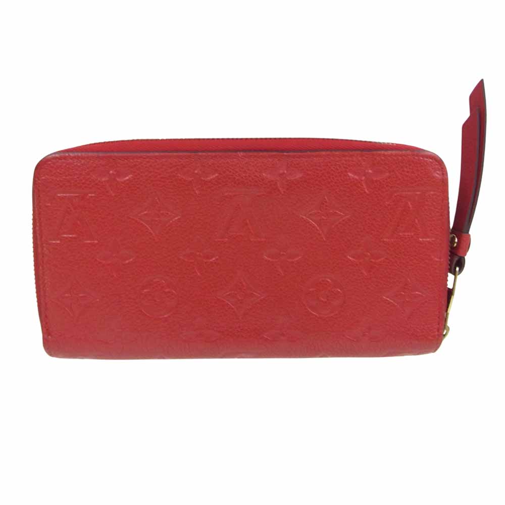 LOUIS VUITTON ルイ・ヴィトン M61865 モノグラム アンプラント ジッピー ウォレット レッド系【中古】