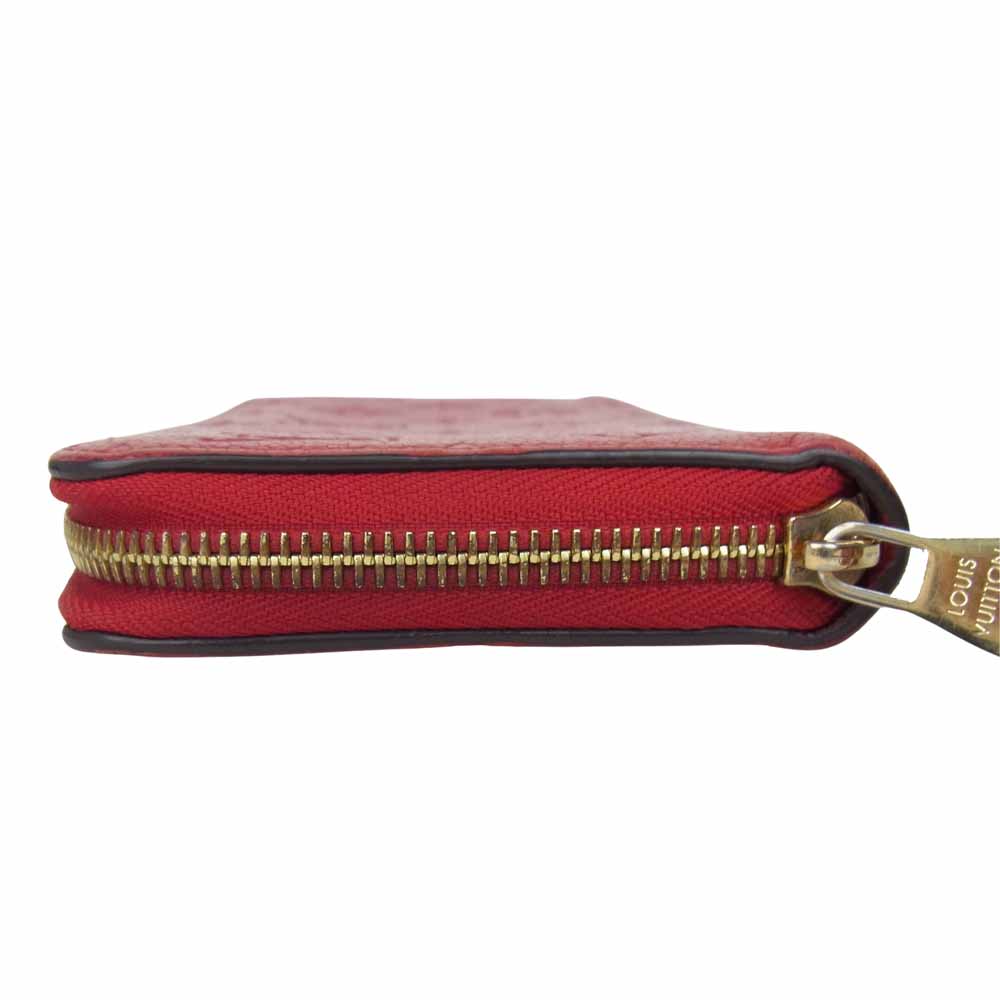 LOUIS VUITTON ルイ・ヴィトン M61865 モノグラム アンプラント ジッピー ウォレット レッド系【中古】