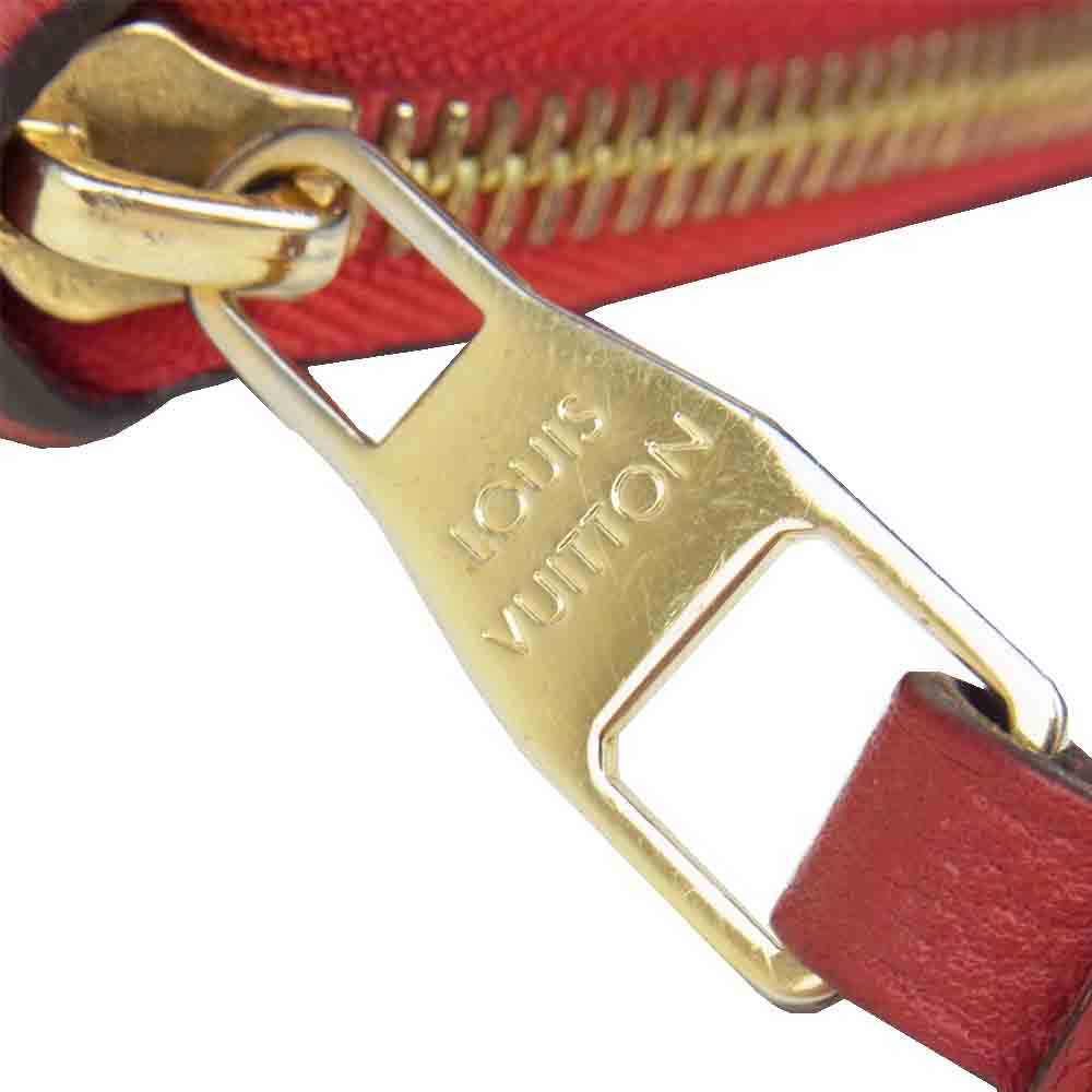 LOUIS VUITTON ルイ・ヴィトン M61865 モノグラム アンプラント ジッピー ウォレット レッド系【中古】