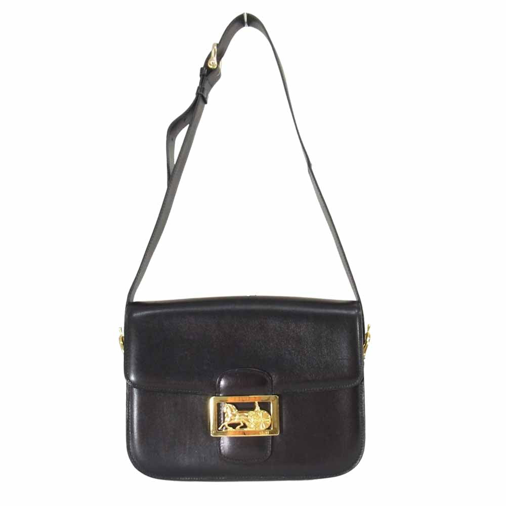 CELINE セリーヌ 馬車金具 ブラック系【中古】
