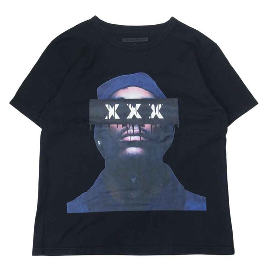 GOD SELECTION XXX ゴッドセレクション × SNOOP DOG スヌープドッグ プリント 半袖 Tシャツ ブラック系 XL【中古】