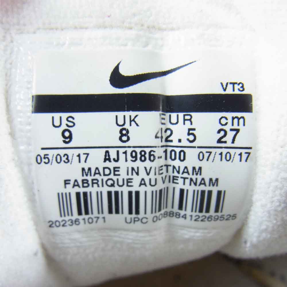 NIKE ナイキ  × UNDEFEATED AIR MAX 97 OG / UNDFTD WHITE AJ1986-100 ナイキ エアマックス 97 アンディフィーテッド ローカット スニーカー ホワイト系 27cm【中古】