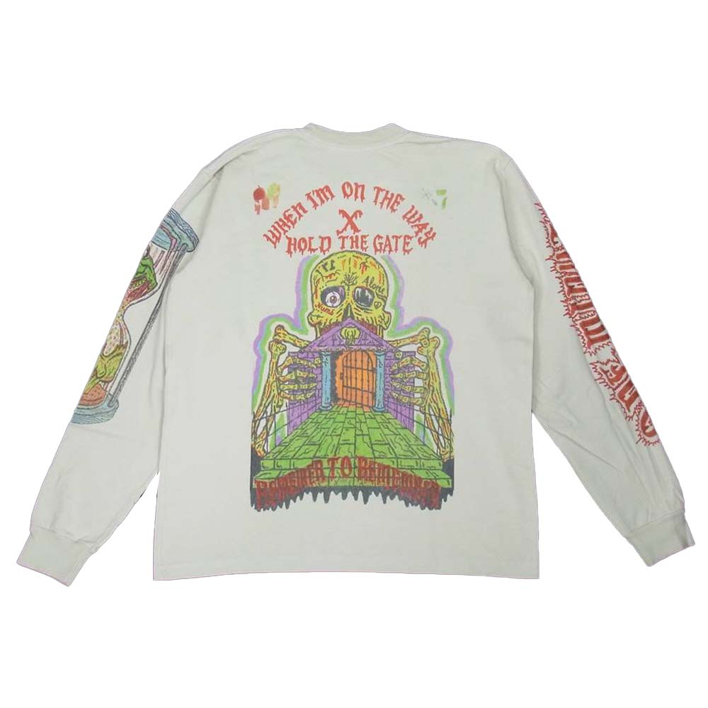 イージーシーズン 18SS 6 XXX TENTACION Swallow The Hate Long Sleeve プリント 長袖 Tシャツ ベージュ系 M【中古】