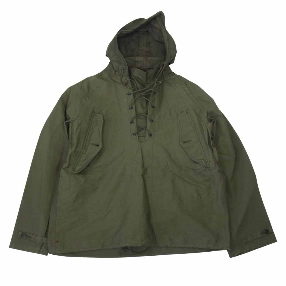 US MILITARY ミリタリー アノラック パーカー カーキ系 S【中古】