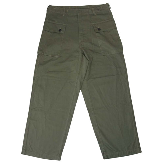 USMC 米海兵隊 HBT P44 ヘリンボーン ミリタリー パンツ カーキ系【中古】