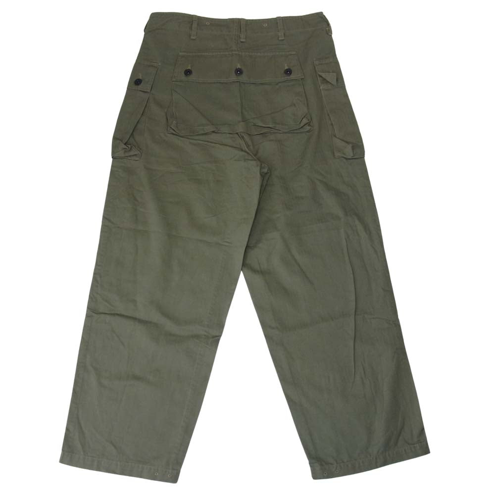 USMC 米海兵隊 HBT P44 ヘリンボーン ミリタリー パンツ カーキ系【中古】