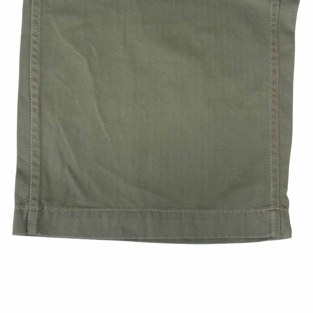 USMC 米海兵隊 HBT P44 ヘリンボーン ミリタリー パンツ カーキ系【中古】