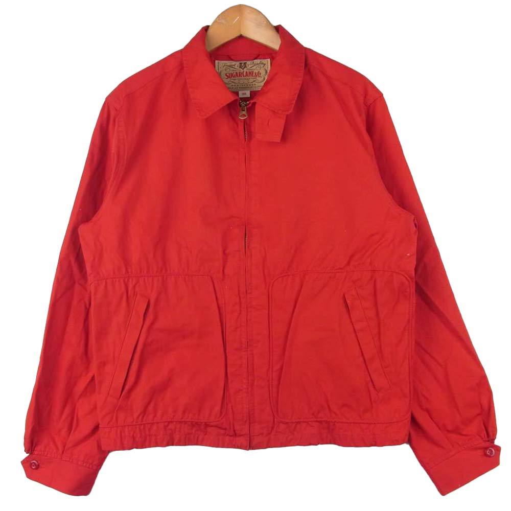 SUGAR CANE シュガーケーン SC14355 COTTON SPORTS JACKET コットン スポーツ ジャケット スウィング トップ レッド系 36【中古】