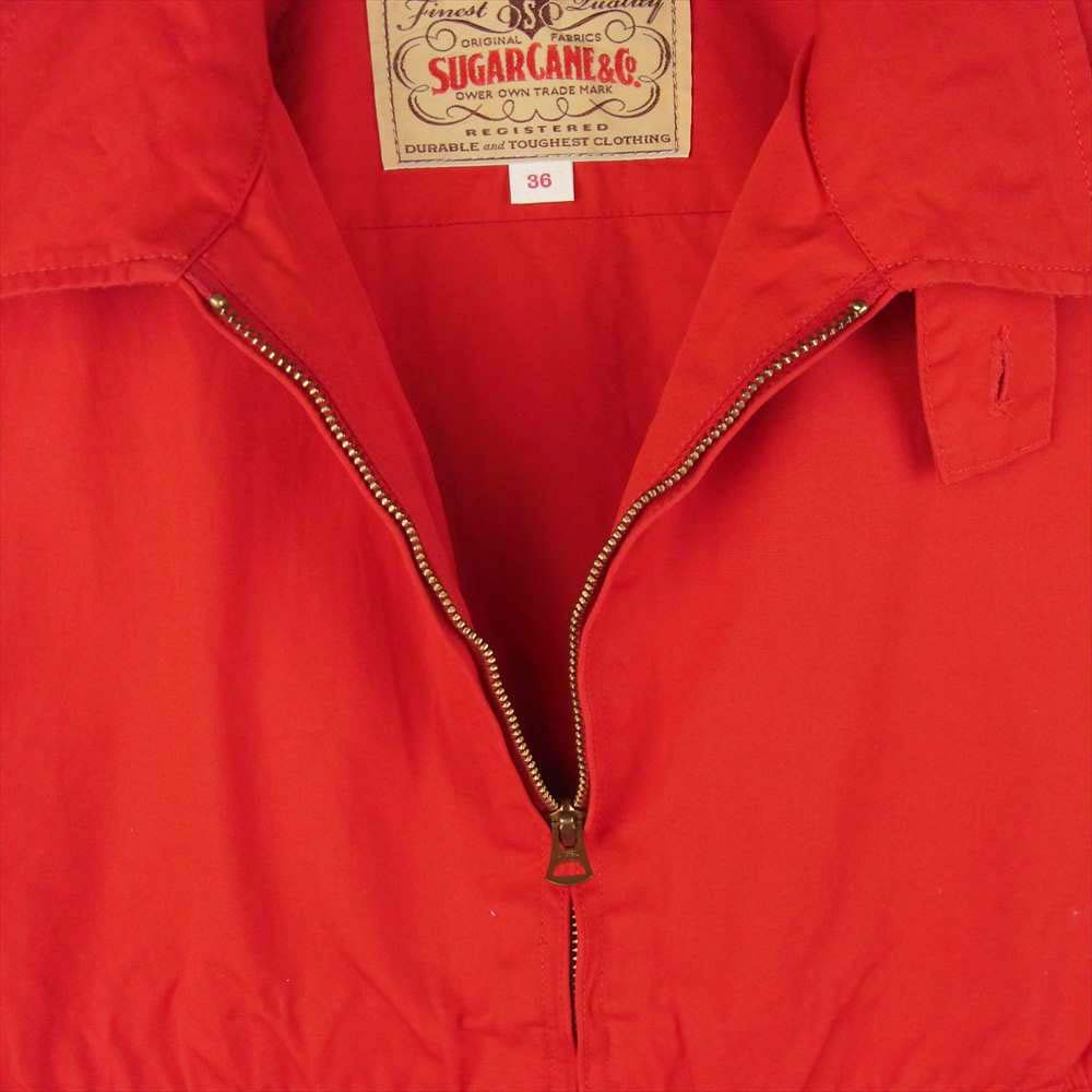 SUGAR CANE シュガーケーン SC14355 COTTON SPORTS JACKET コットン スポーツ ジャケット スウィング トップ レッド系 36【中古】