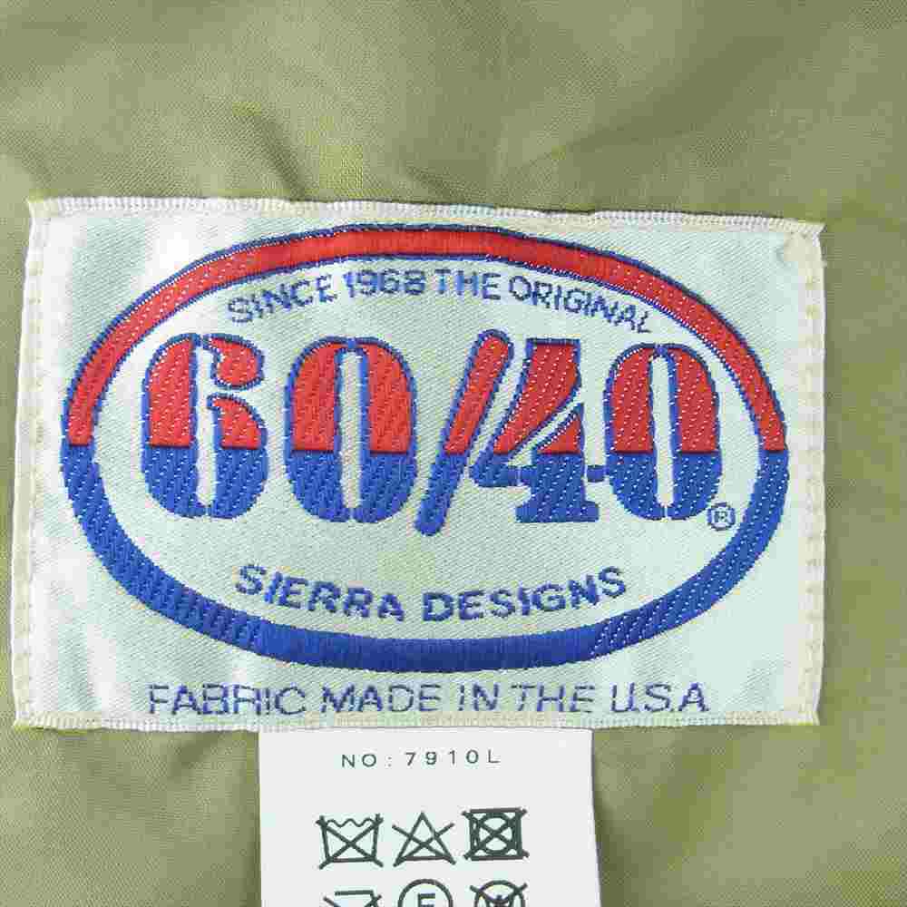 SIERRA DESIGNS シエラデザイン 7910L 国内正規品 60/40 クロス マウンテン パーカー アメリカ製 グリーン系 S【中古】