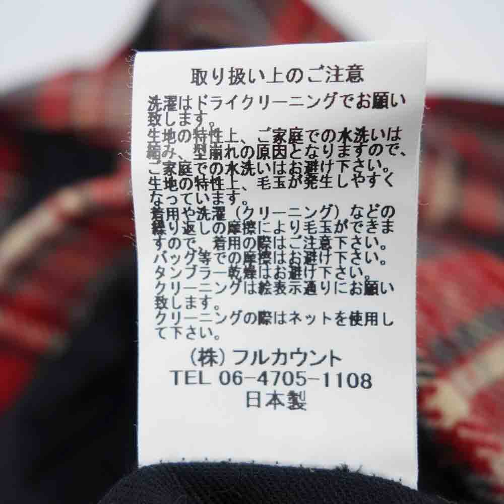 FULLCOUNT フルカウント 2897EX 25周年限定 BRITISH WOOL CHECK CRUISER JACKET ヴィンテージ クルーザー ジャケット レッド系 36【中古】