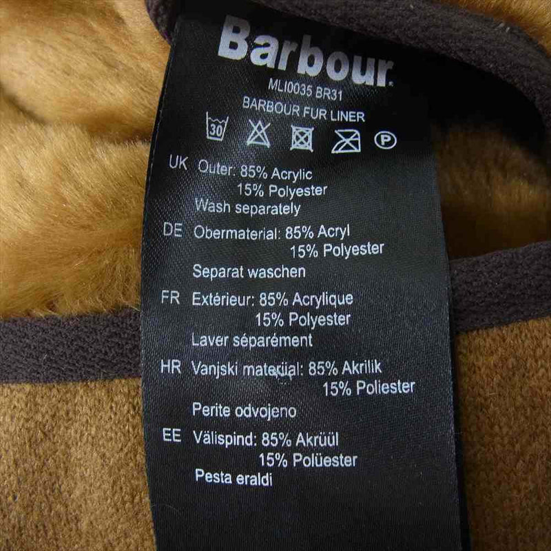 Barbour バブアー MLI0035 SL Fur Liner ファーライナー ライニング ベスト 34【中古】