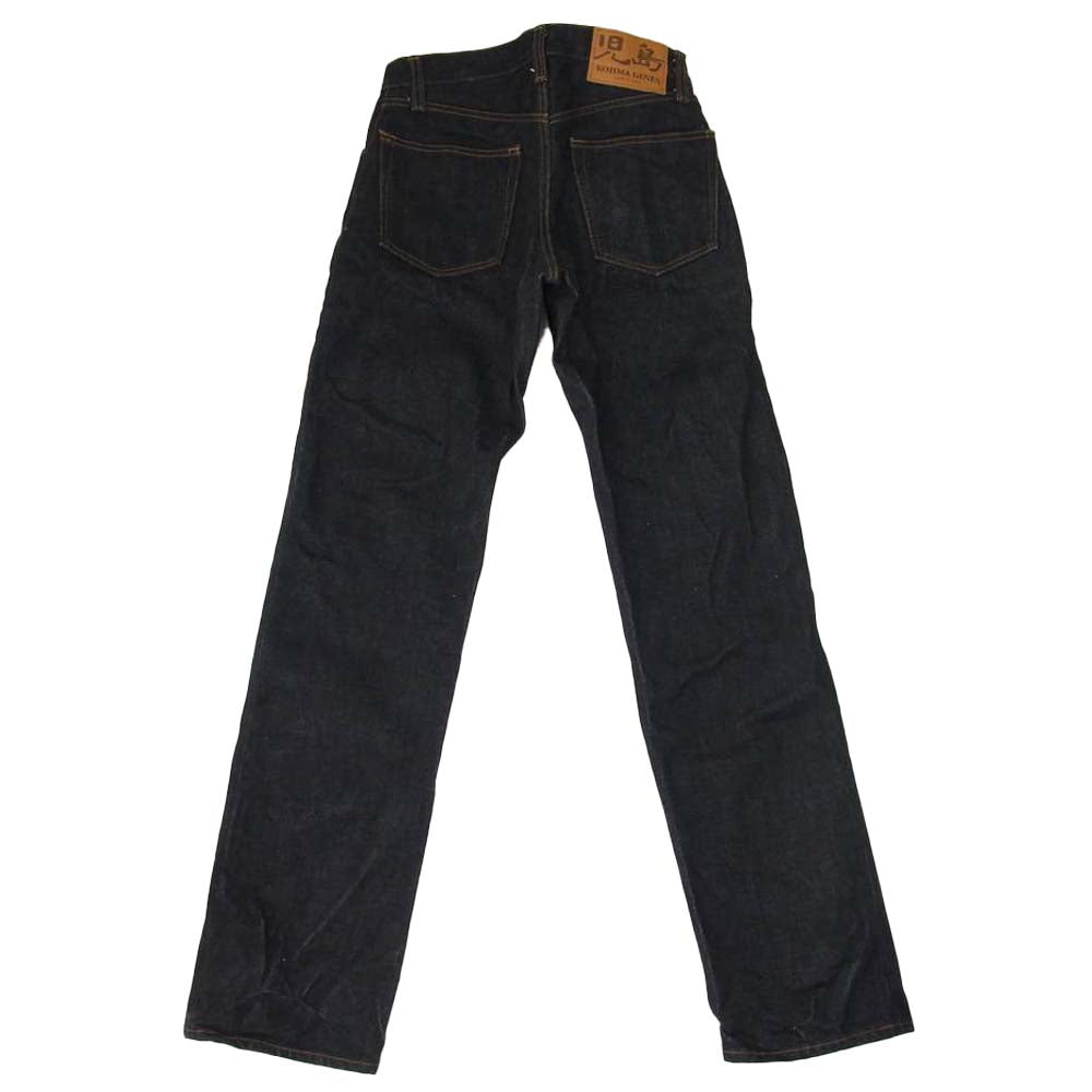 児島ジーンズ ダブルニー ブラック デニム パンツ ブラック系 30【美品】【中古】