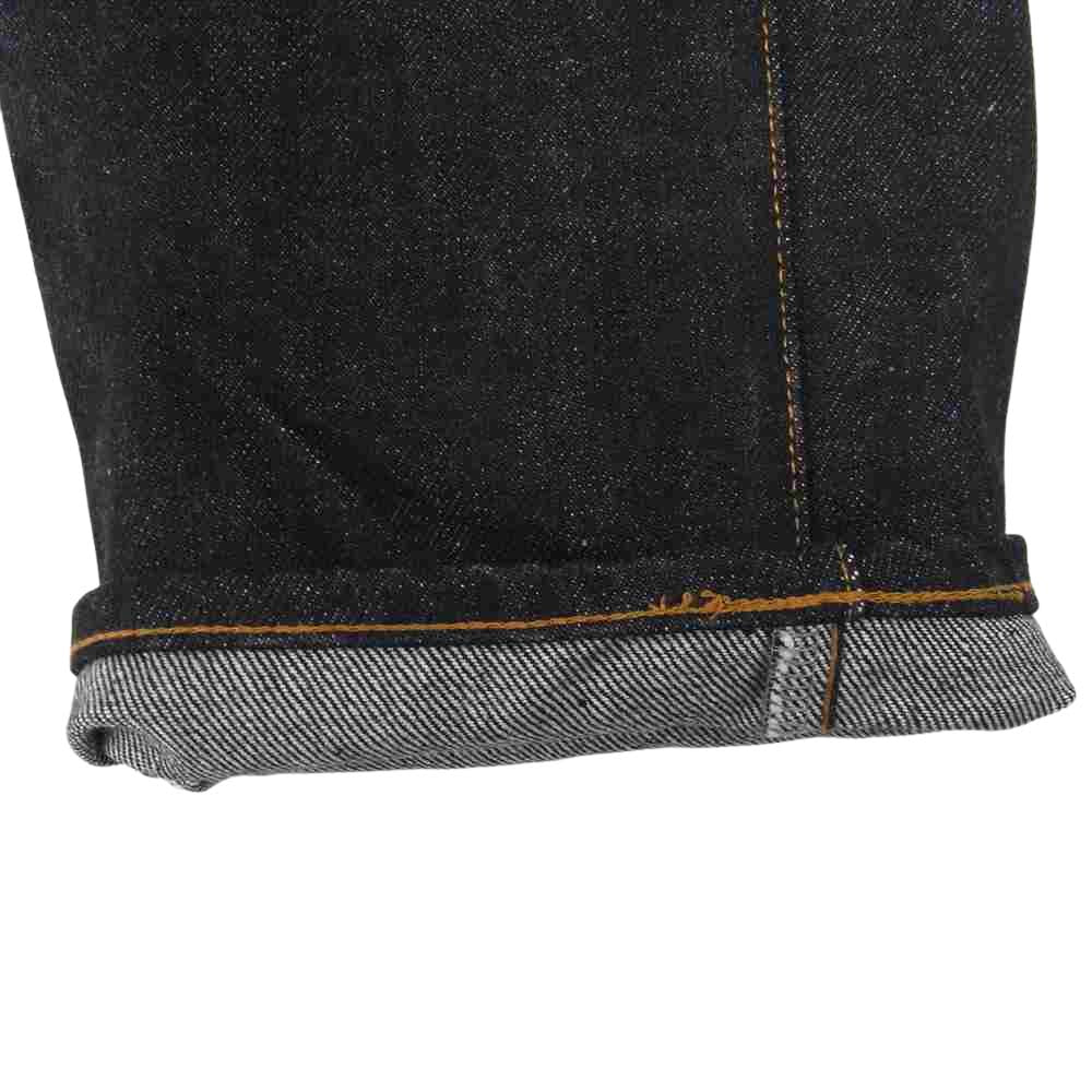 児島ジーンズ ダブルニー ブラック デニム パンツ ブラック系 30【美品】【中古】