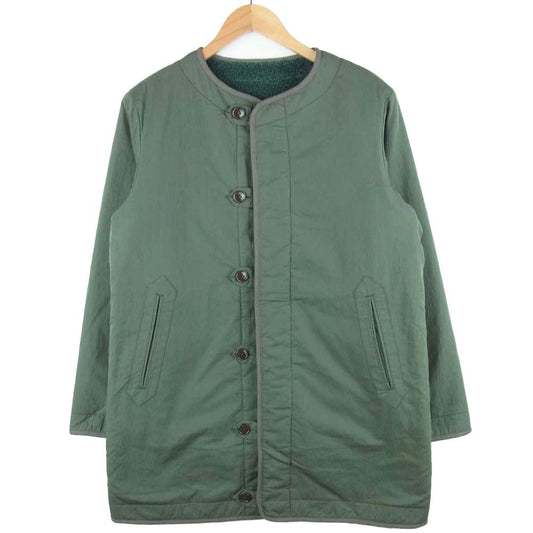 COLIMBO コリンボ VASTRA 2WAY RIVERSIBLE COAT リバーシブル ミリタリー コート ロング ジャケット カーキ系 S【中古】