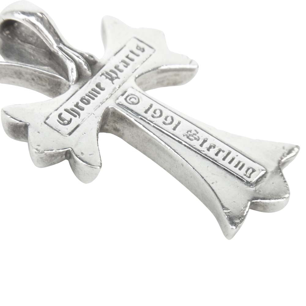 CHROME HEARTS クロムハーツ（原本無） CH CRS SML スモール CHクロス ペンダント ネックレス トップ シルバー系【中古】