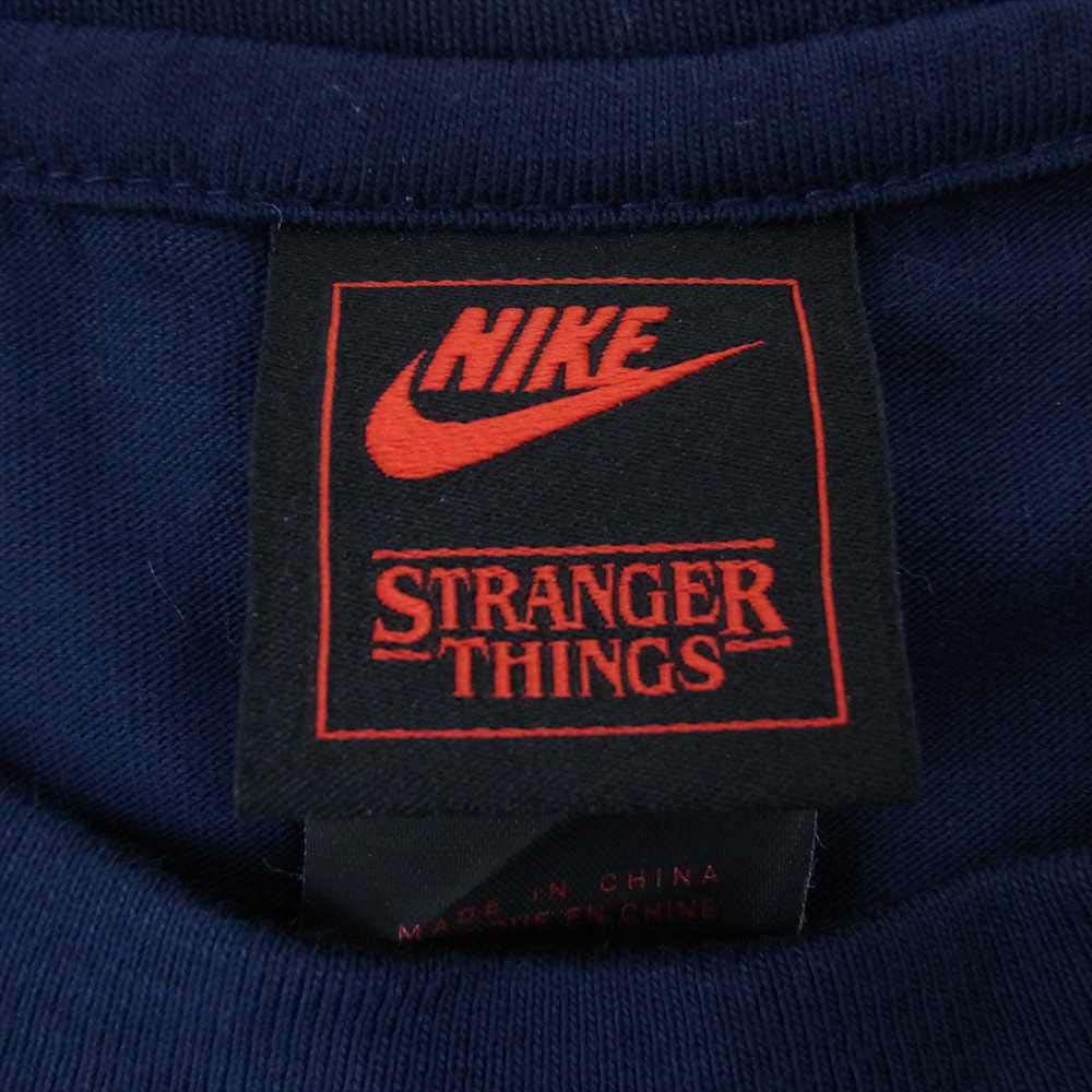 NIKE ナイキ × STRANGER THINGS CK2342-419 COLLEGE S/S TEE カレッジ Tシャツ ネイビー系 M【中古】