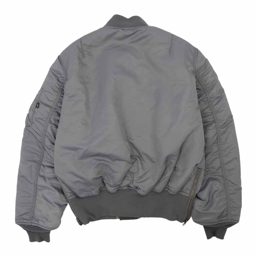 ALPHA アルファ MA-1 フライトジャケット ブルゾン チャコール系 L