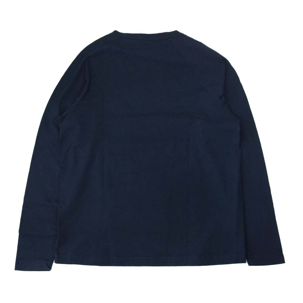 Champion チャンピオン T1011 YALE UNIVERSITY 長袖 Tシャツ ネイビー系 L【中古】