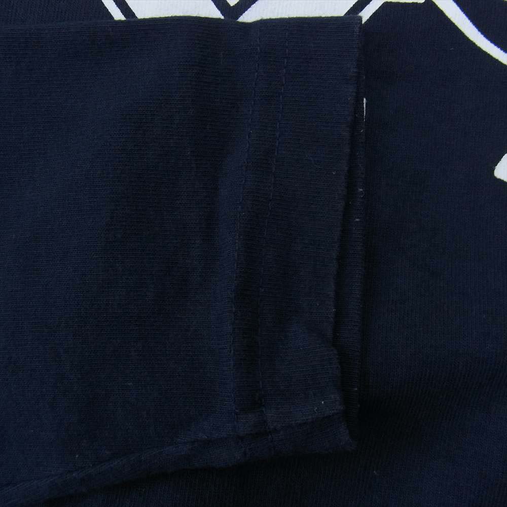 Champion チャンピオン T1011 YALE UNIVERSITY 長袖 Tシャツ ネイビー系 L【中古】