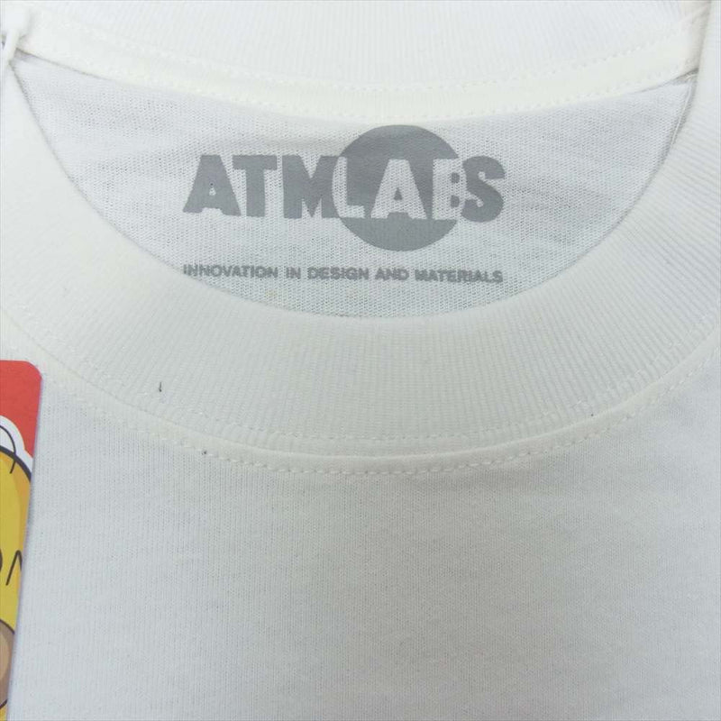 atmos アトモス LAB × シンプソンズ AL20S-PT01 FAMILY TEE ファミリー 半袖 Tシャツ ホワイト系 XL【新古品】【未使用】【中古】