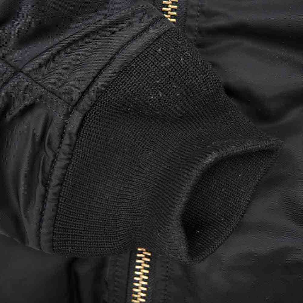 ALPHA アルファ MA-1 NATUS フード付き フライトジャケット ブラック