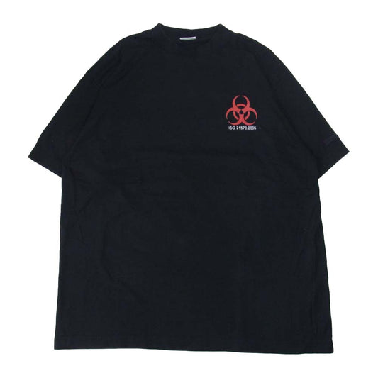 VETEMENTS ヴェトモン 18SS GENETICALLY MODIFIED ビッグ Tシャツ ブラック系 S【中古】