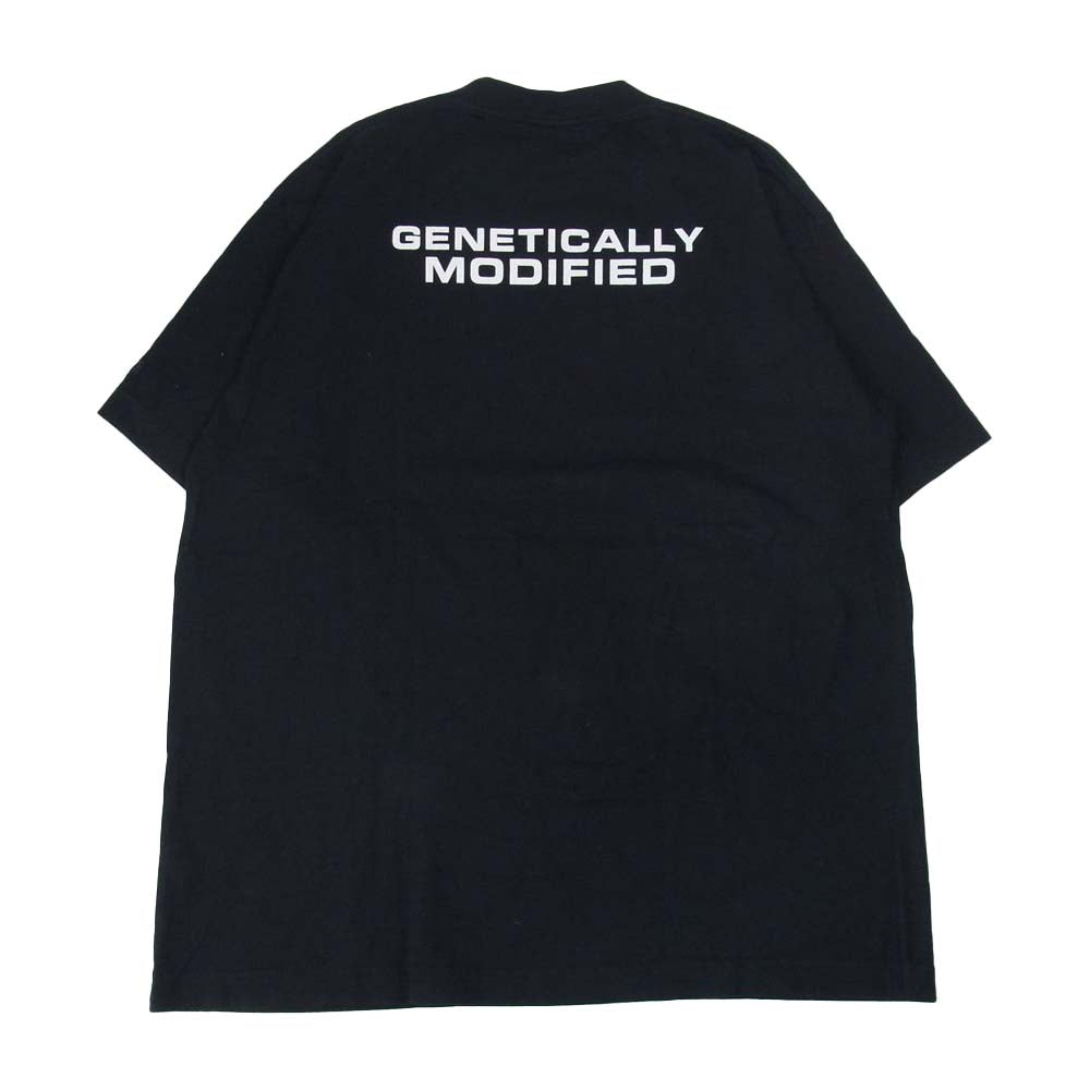 VETEMENTS ヴェトモン 18SS GENETICALLY MODIFIED ビッグ Tシャツ ブラック系 S【中古】