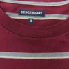 DESCENDANT ディセンダント 21SS BORDER CREW NECK LS ボーダー クルーネック 長袖 Tシャツ  3【中古】