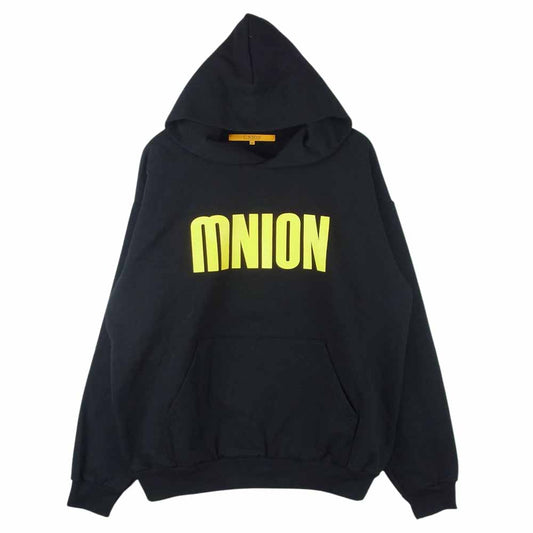 ユニオン × MIN-NANO UNION TOKYO 3th MNION HOODIE フード パーカー ブラック系 IV【中古】