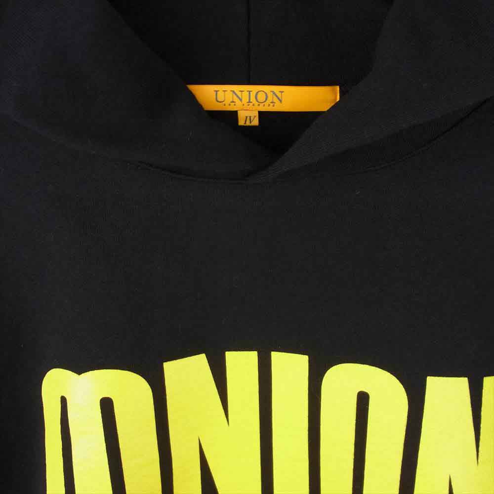 ユニオン × MIN-NANO UNION TOKYO 3th MNION HOODIE フード パーカー ブラック系 IV【中古】