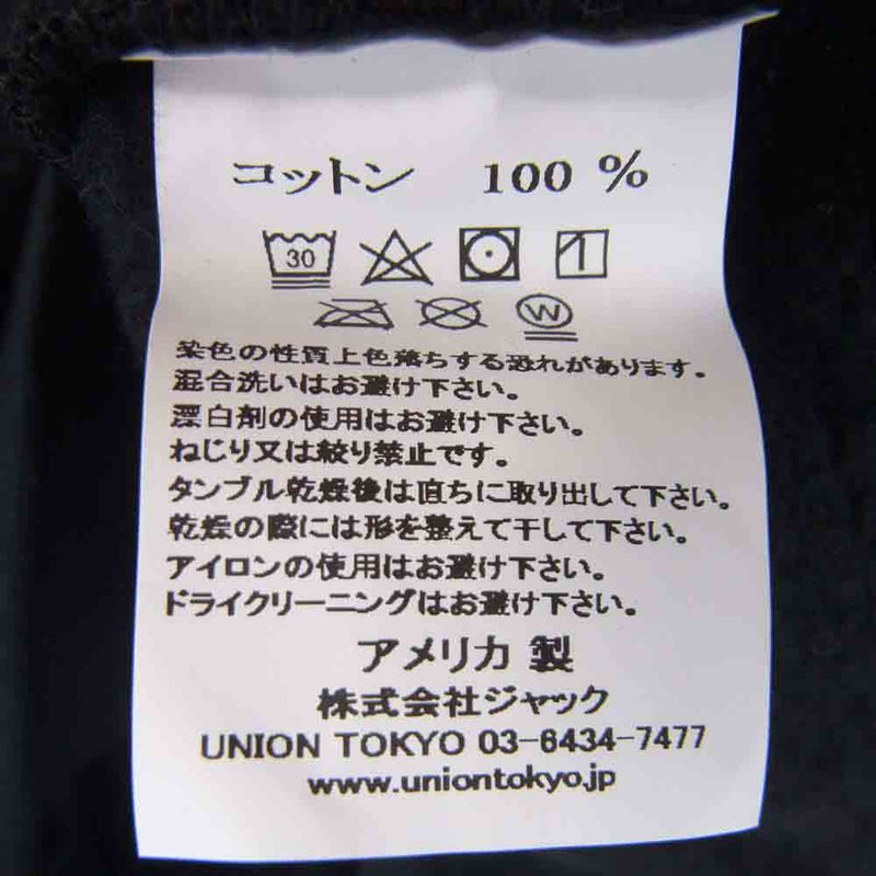 ユニオン × MIN-NANO UNION TOKYO 3th MNION HOODIE フード パーカー ブラック系 IV【中古】