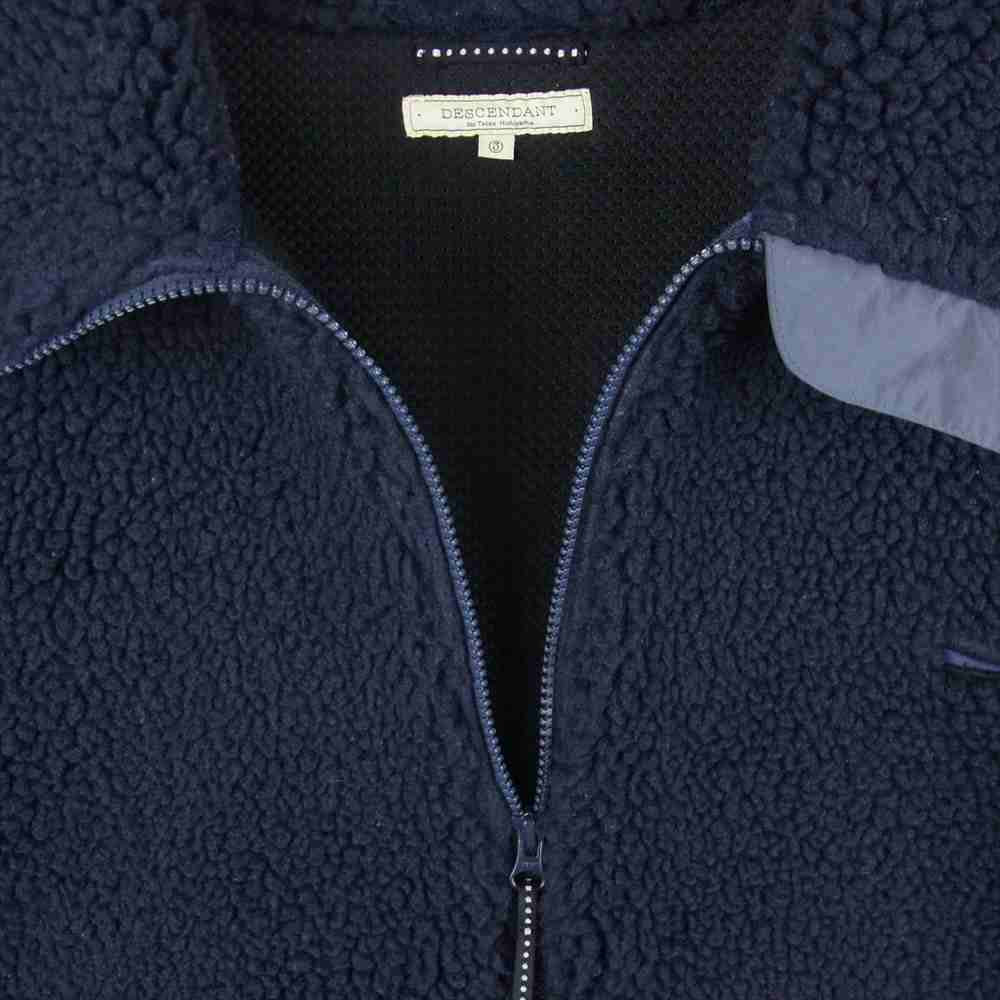 DESCENDANT ディセンダント 15AW MANCHOT FLEECE JACKET フリース フルジップ ジャケット ダークネイビー系 3【中古】