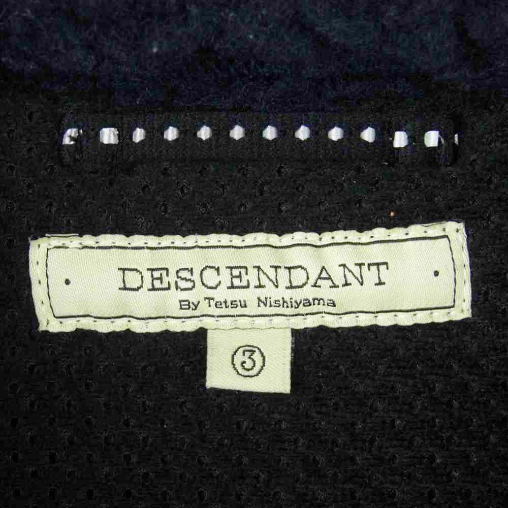 DESCENDANT ディセンダント 15AW MANCHOT FLEECE JACKET フリース フルジップ ジャケット ダークネイビー系 3【中古】
