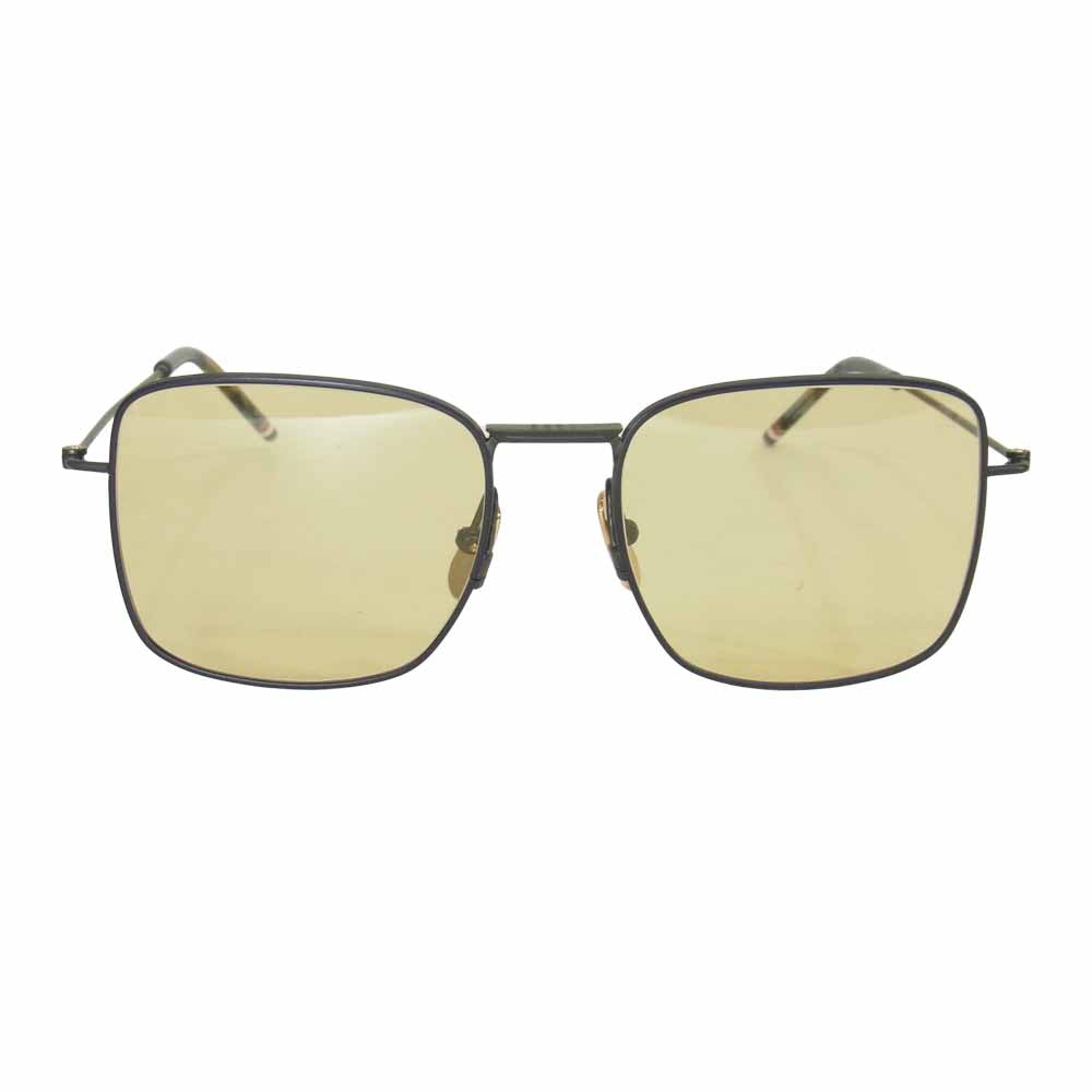 THOM BROWNE トムブラウン TB-117 EYEWEAR メガネ サングラス BLK-NVY 52□18‐145【中古】