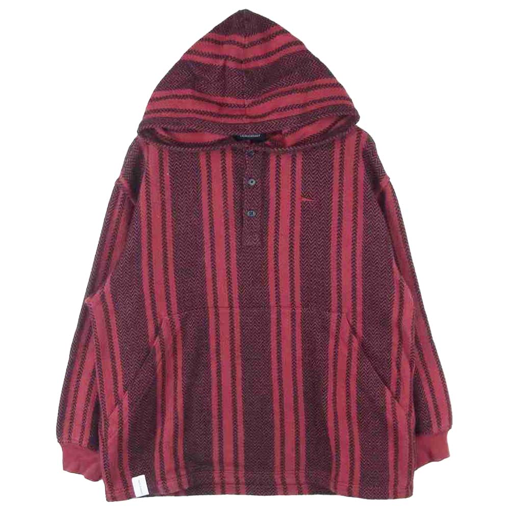 DESCENDANT ディセンダント 20SS BAJA HOODED LS SHIRT バハ フーデット メキシカン パーカー エンジ系 2【中古】
