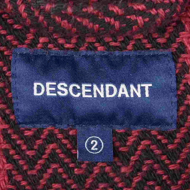 DESCENDANT ディセンダント 20SS BAJA HOODED LS SHIRT バハ フーデット メキシカン パーカー エンジ系 2【中古】