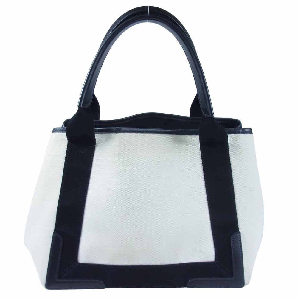 BALENCIAGA バレンシアガ 339933 ネイビー カバ スモール ベージュ系【中古】