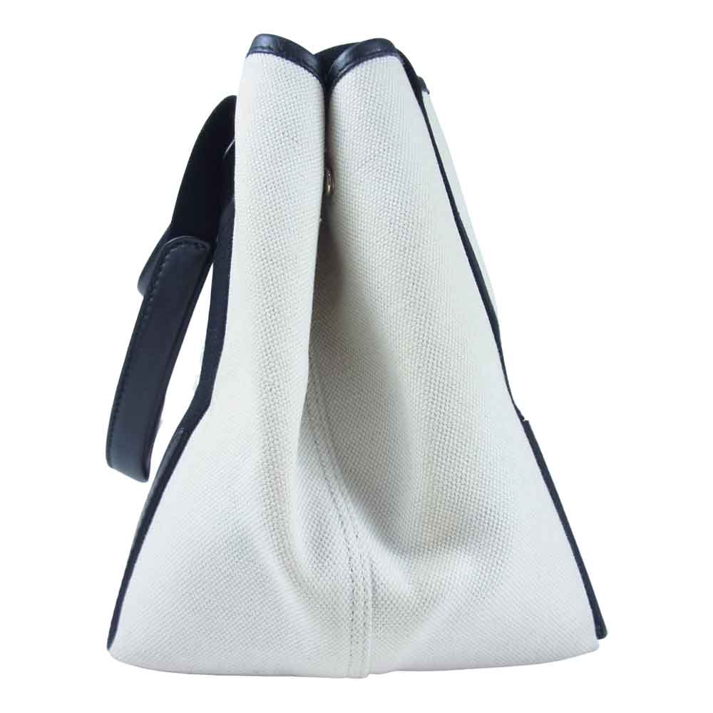 BALENCIAGA バレンシアガ 339933 ネイビー カバ スモール ベージュ系【中古】