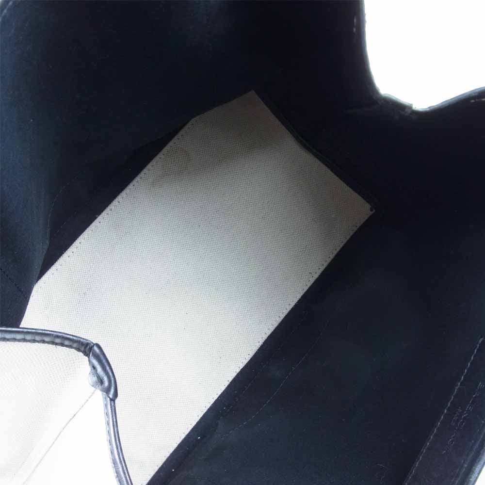 BALENCIAGA バレンシアガ 339933 ネイビー カバ スモール ベージュ系【中古】
