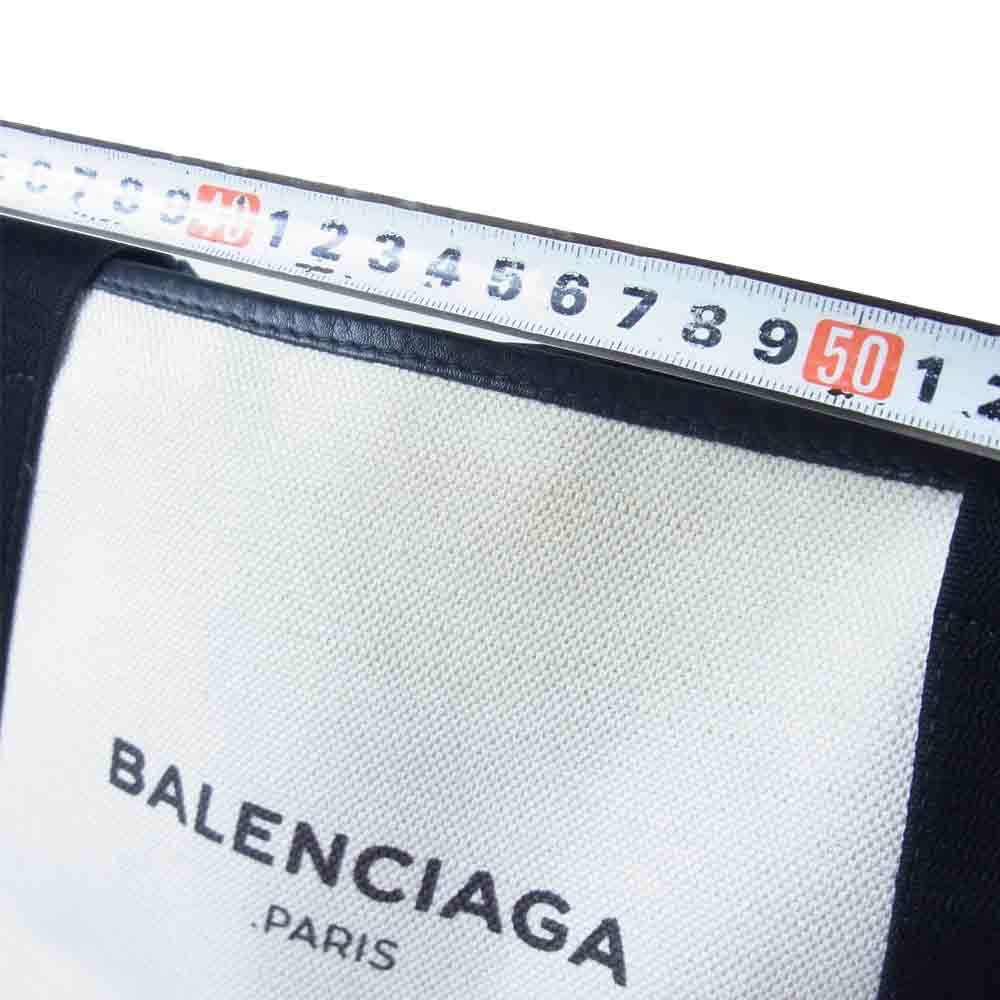 BALENCIAGA バレンシアガ 339933 ネイビー カバ スモール ベージュ系【中古】