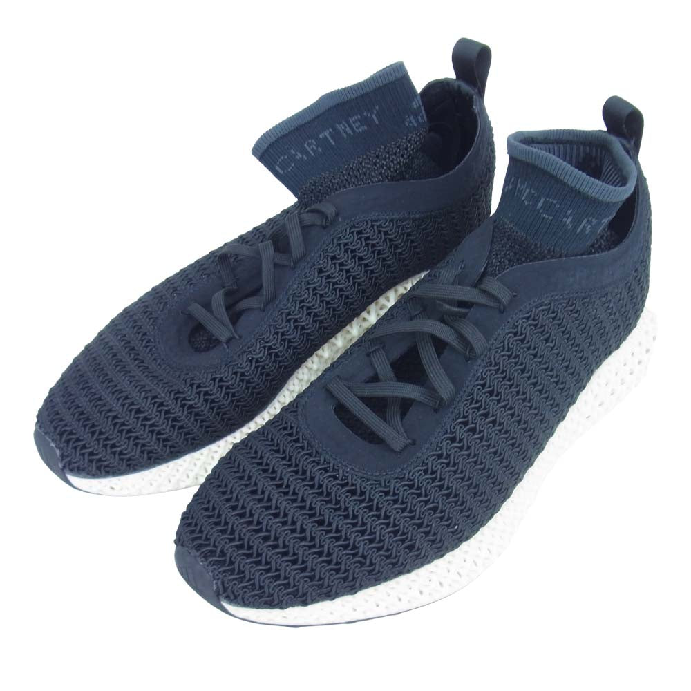 adidas アディダス × STELLA MCCARTNEY BB7959 ALPHAEDGE 4D アルファエッジ ローカット スニーカー ブラック系 オフホワイト系 26cm【美品】【中古】
