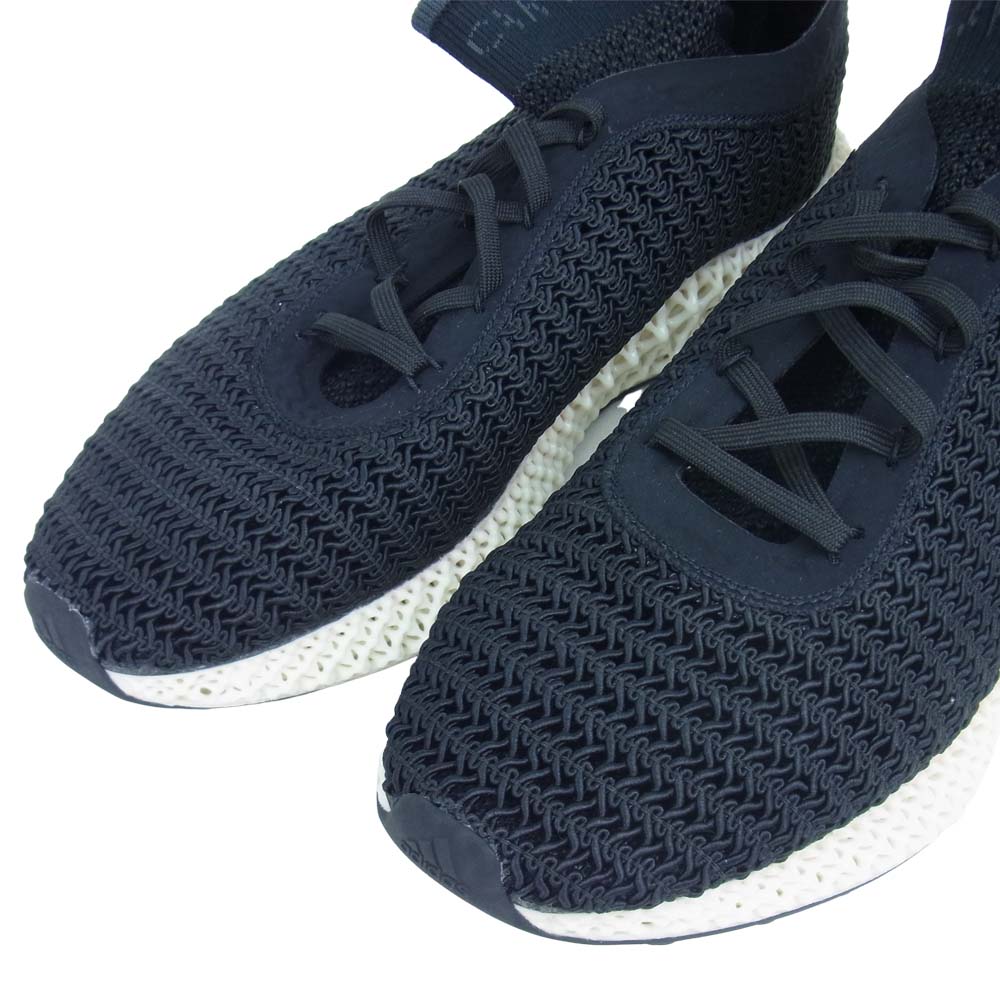 adidas アディダス × STELLA MCCARTNEY BB7959 ALPHAEDGE 4D アルファエッジ ローカット スニーカー ブラック系 オフホワイト系 26cm【美品】【中古】