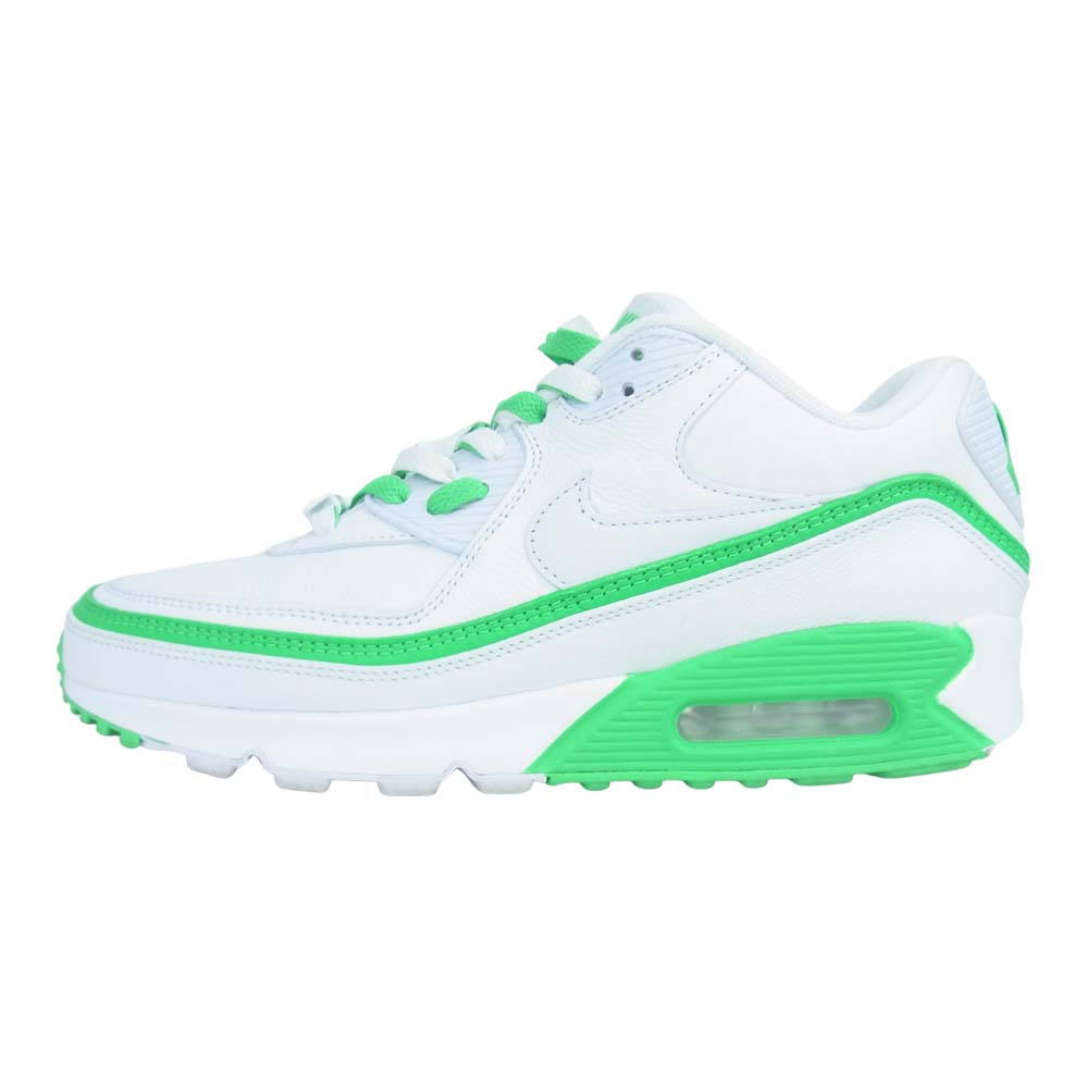 NIKE ナイキ × UNDEFEATED CJ7197-104  AIR MAX 90 UNDFTD アンディーフィテッド エアマックス90 ローカット スニーカー ホワイト系 グリーン系 27.5cm【中古】