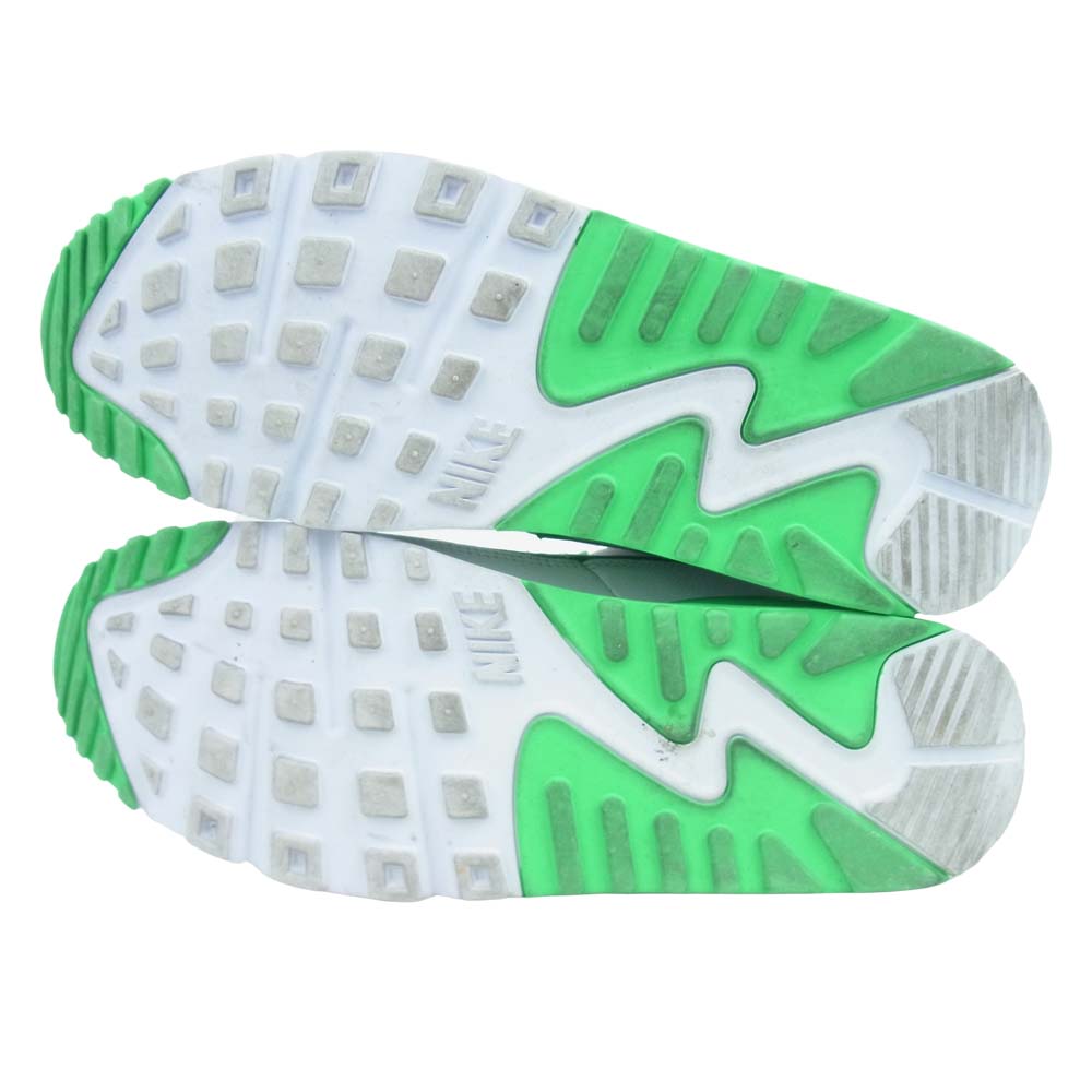 NIKE ナイキ × UNDEFEATED CJ7197-104  AIR MAX 90 UNDFTD アンディーフィテッド エアマックス90 ローカット スニーカー ホワイト系 グリーン系 27.5cm【中古】