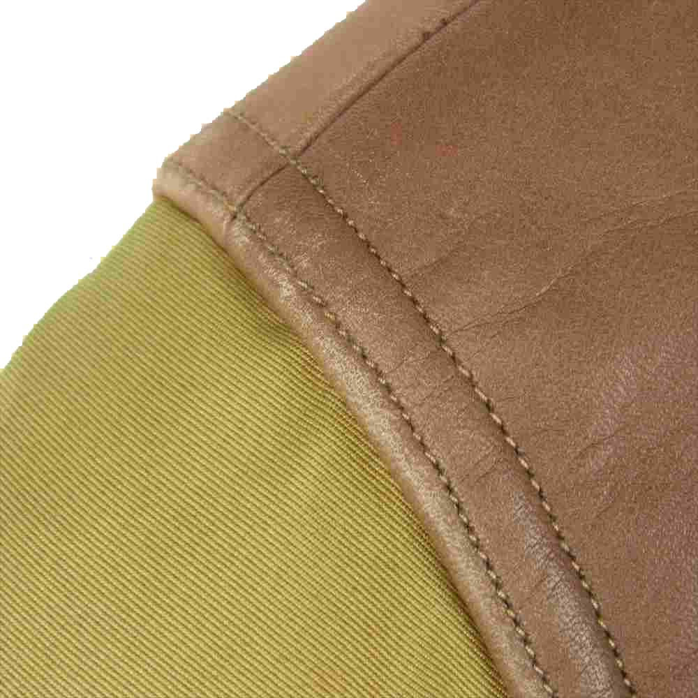 SUGAR CANE シュガーケーン SC11386 レザー ヨーク ウエスタン ダウン シャツ ジャケット ブラウン系 サンドベージュ系 M【中古】