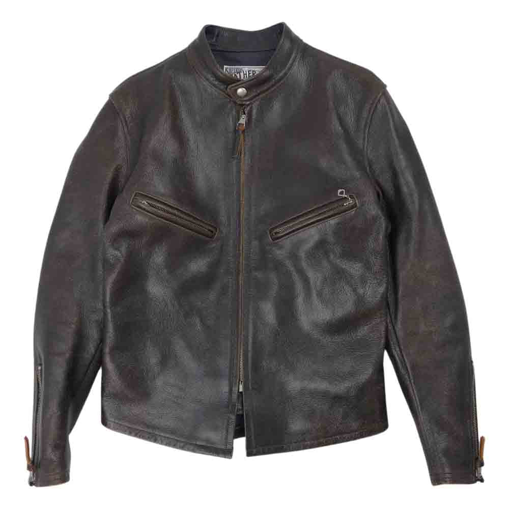 BOOTLEGGERS ブートレガーズ TWIN PEAKS ツインピークス シングル レザー ライダース ジャケット【中古】
