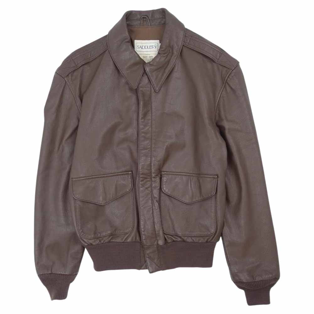 COOPER A-2 ゴートレザー フライト ジャケット ブラウン系 38R【中古】